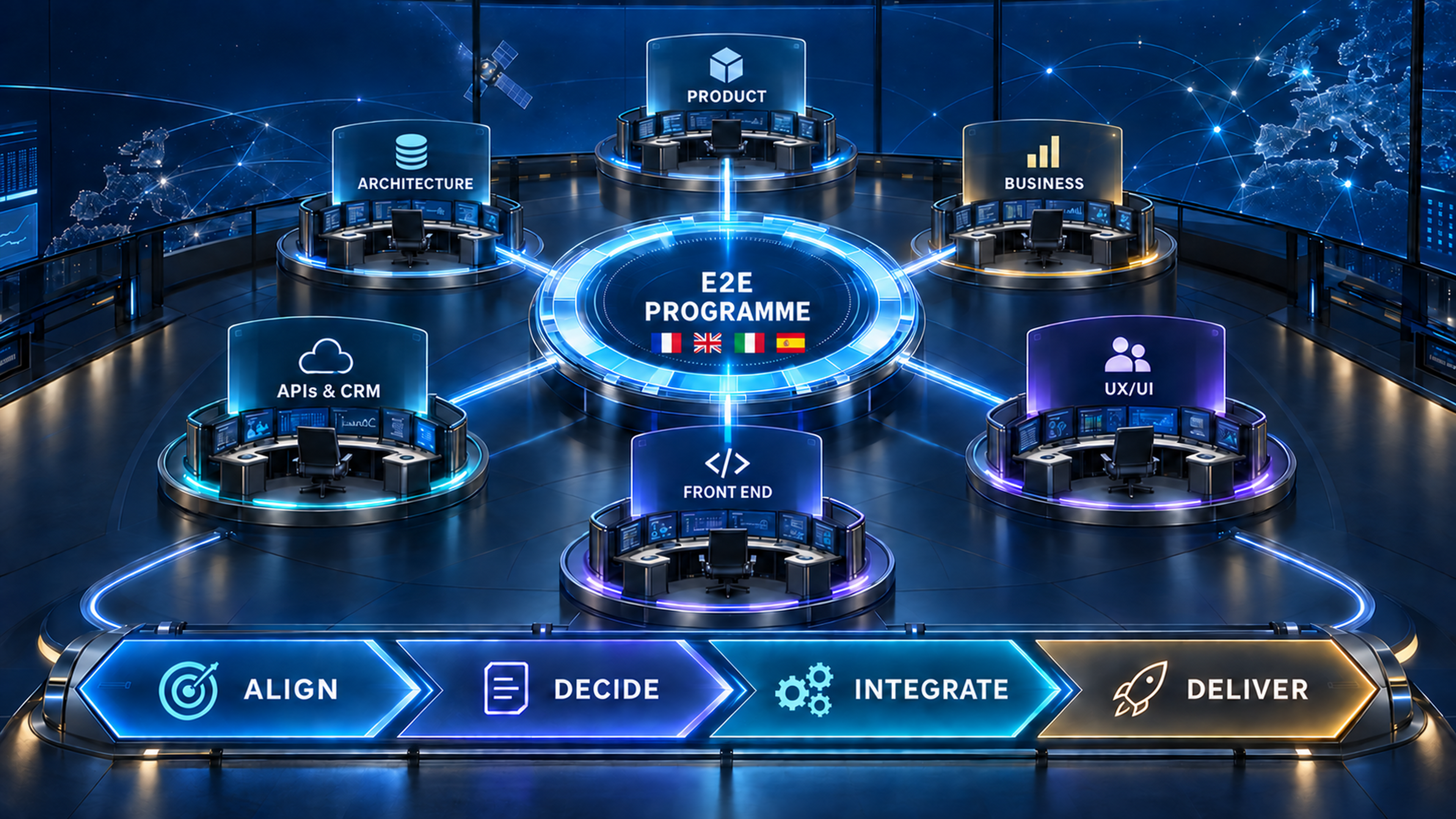 EUTELSAT unified B2B wholesale Reseller Portal visual