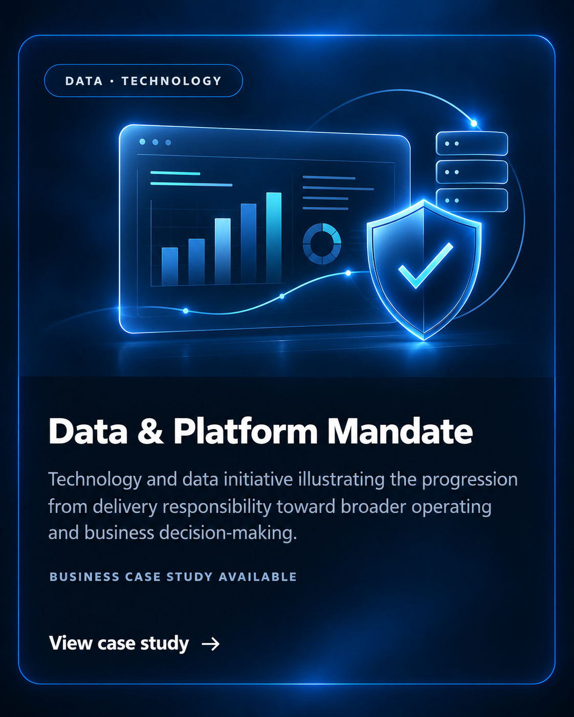 Data and Platform Mandate project card