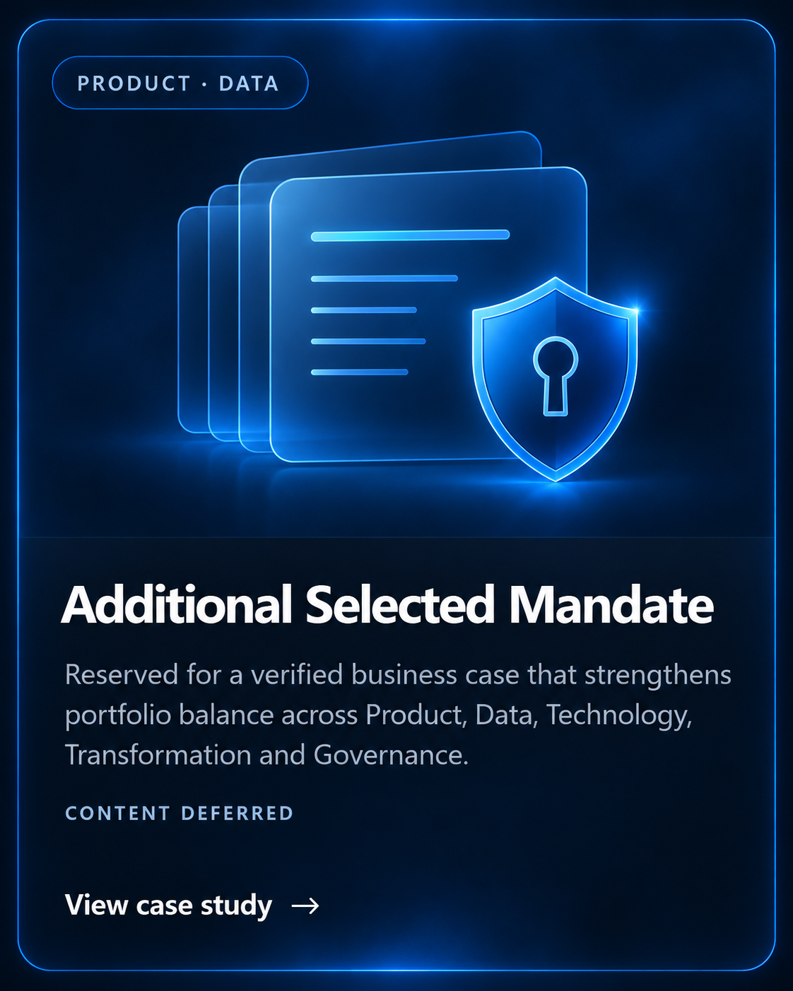 Additional Selected Mandate project card